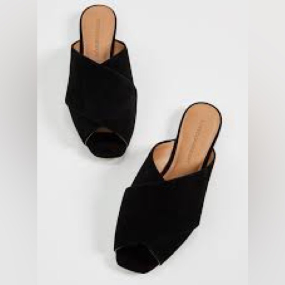 Rebecca Minkoff Women's Anden Peep Toe Flats slides